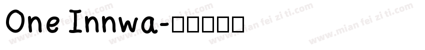 One Innwa字体转换